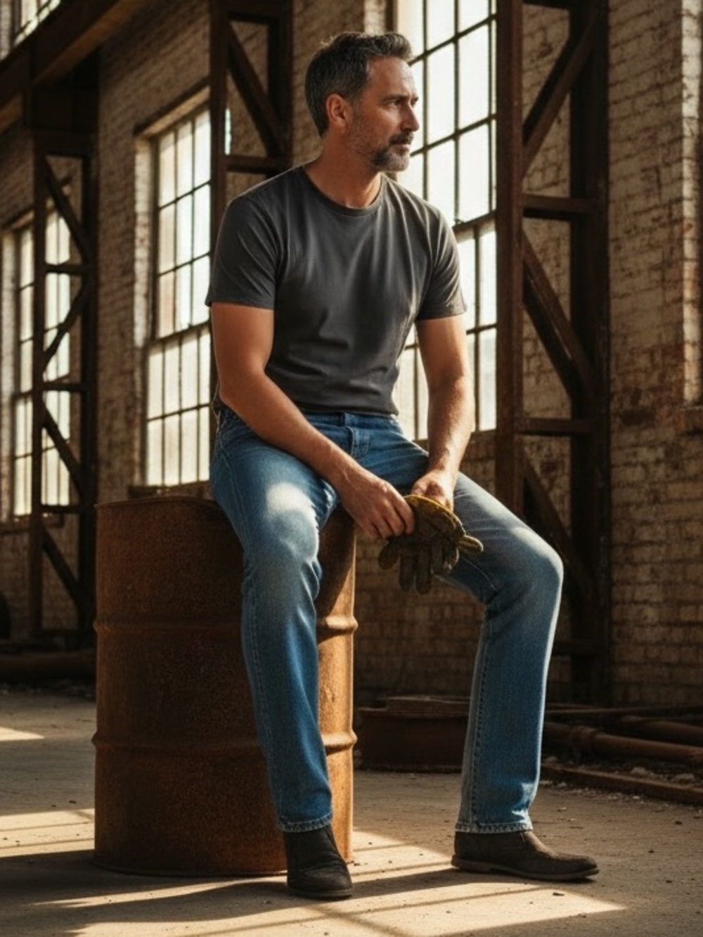 Wrangler Straight-Leg Light Blue Denim Jeans